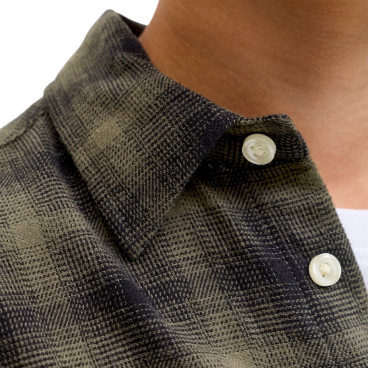 Jcocover checked flannel shirt