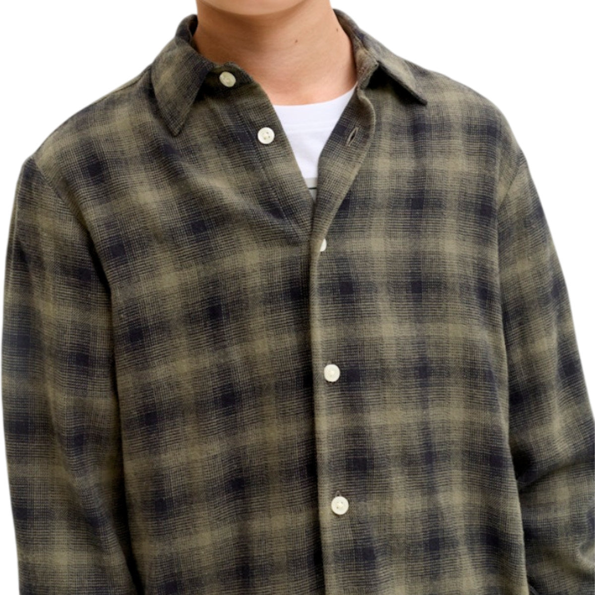 Jcocover checked flannel shirt