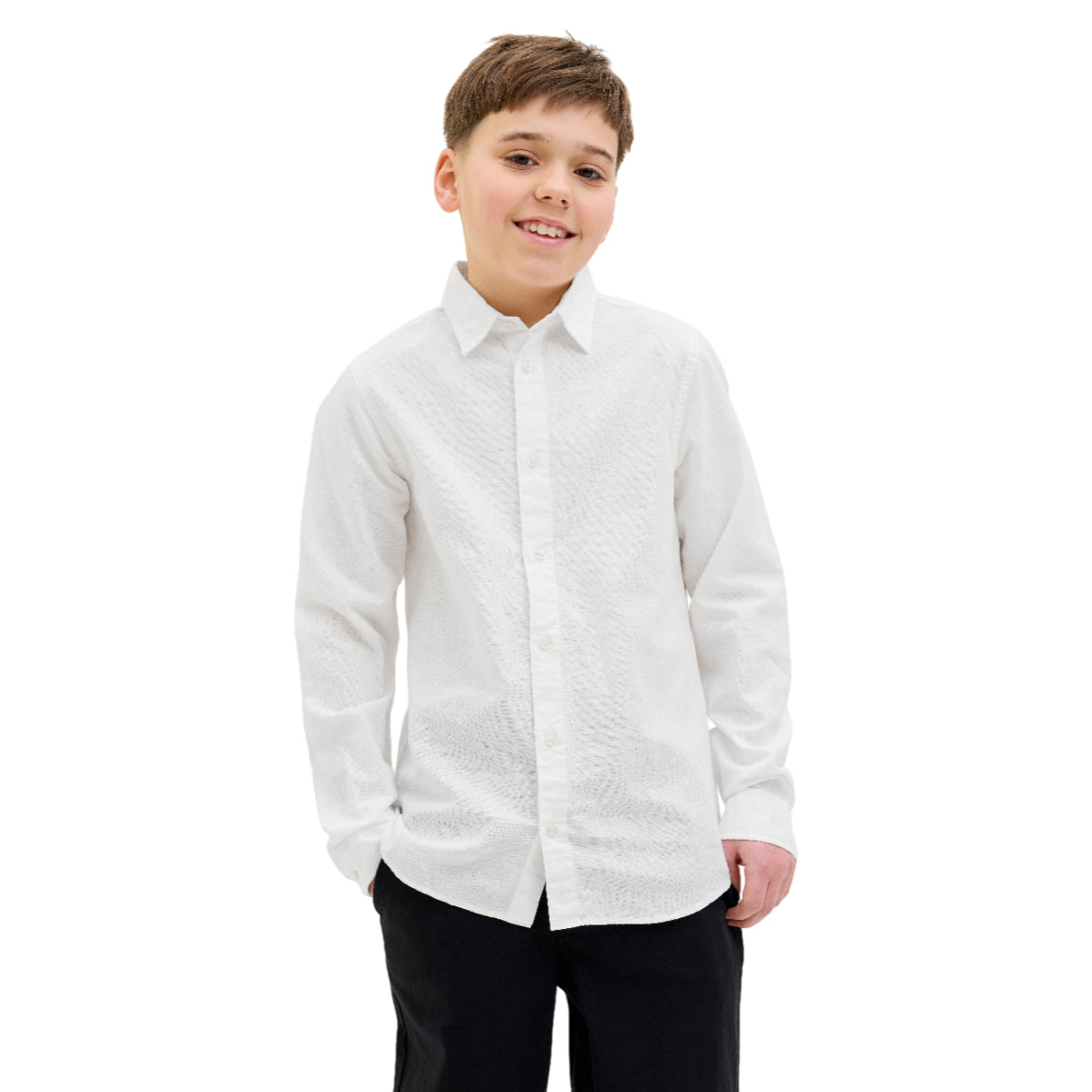 Jjebreeze linen blend shirt ls