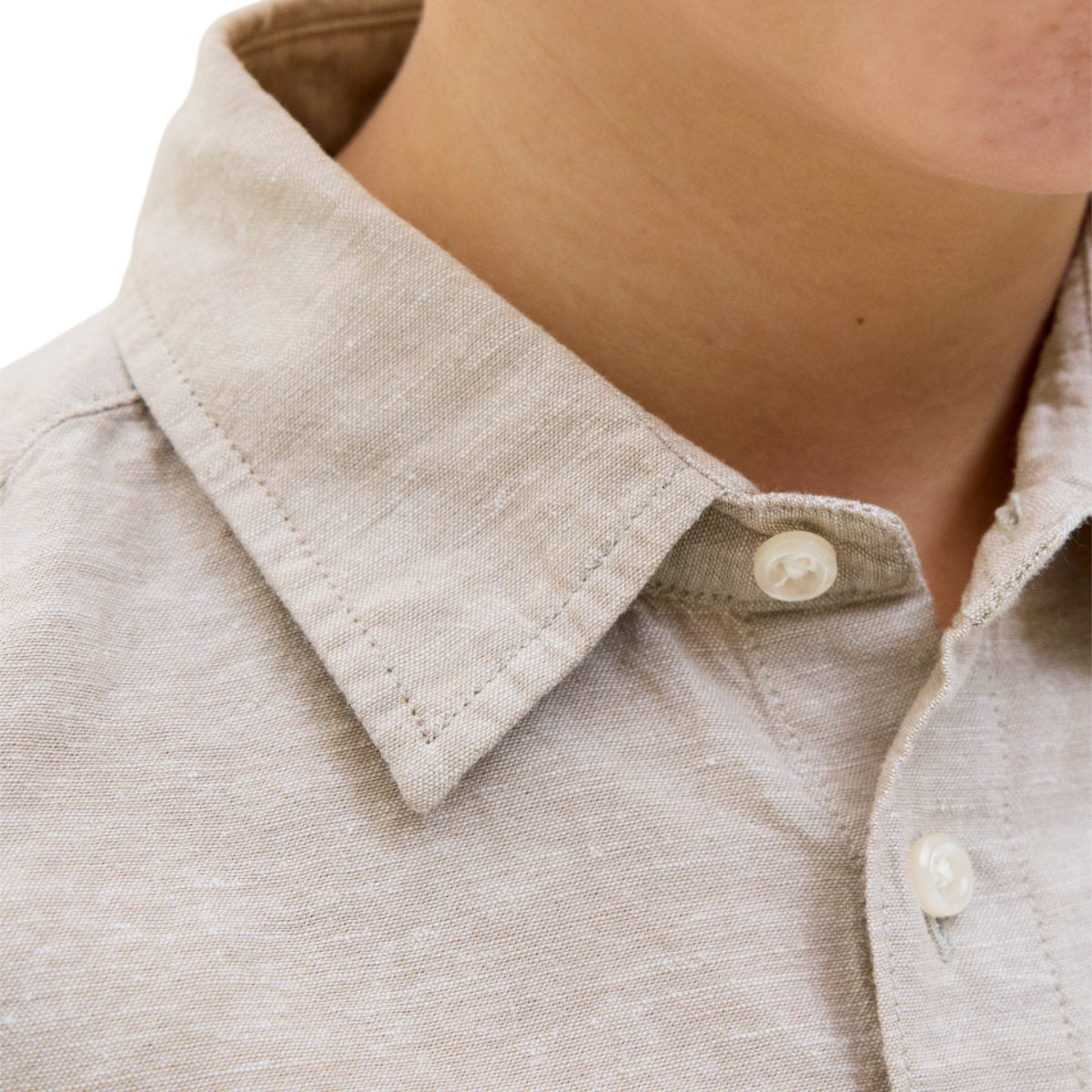 Jjebreeze linen blend shirt ls