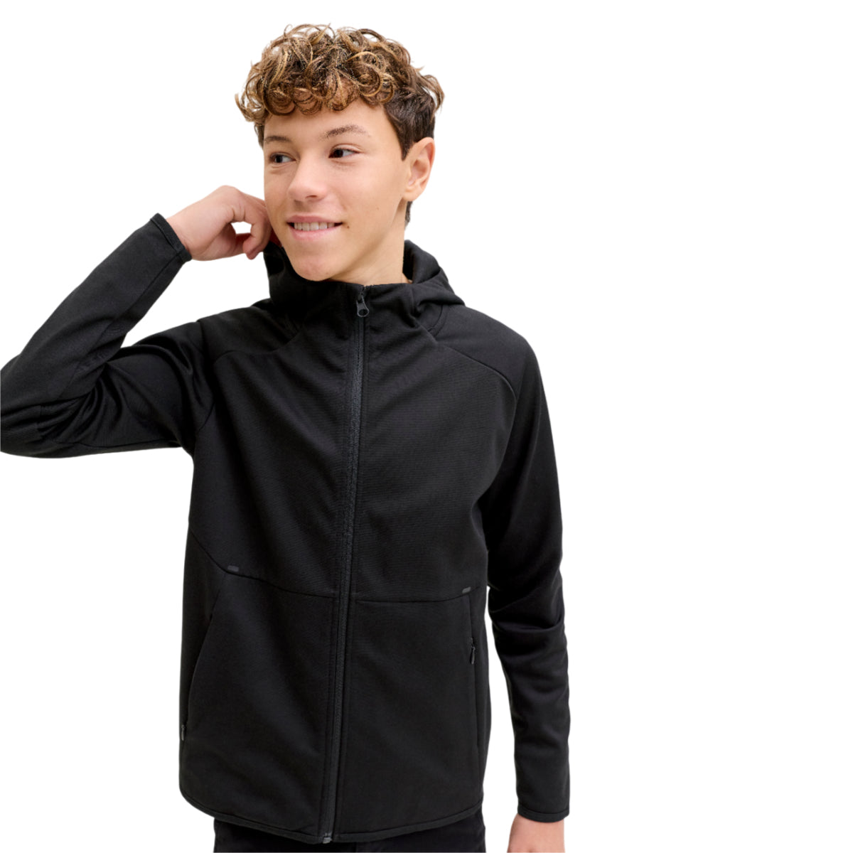 Jjebase sweat zip hood