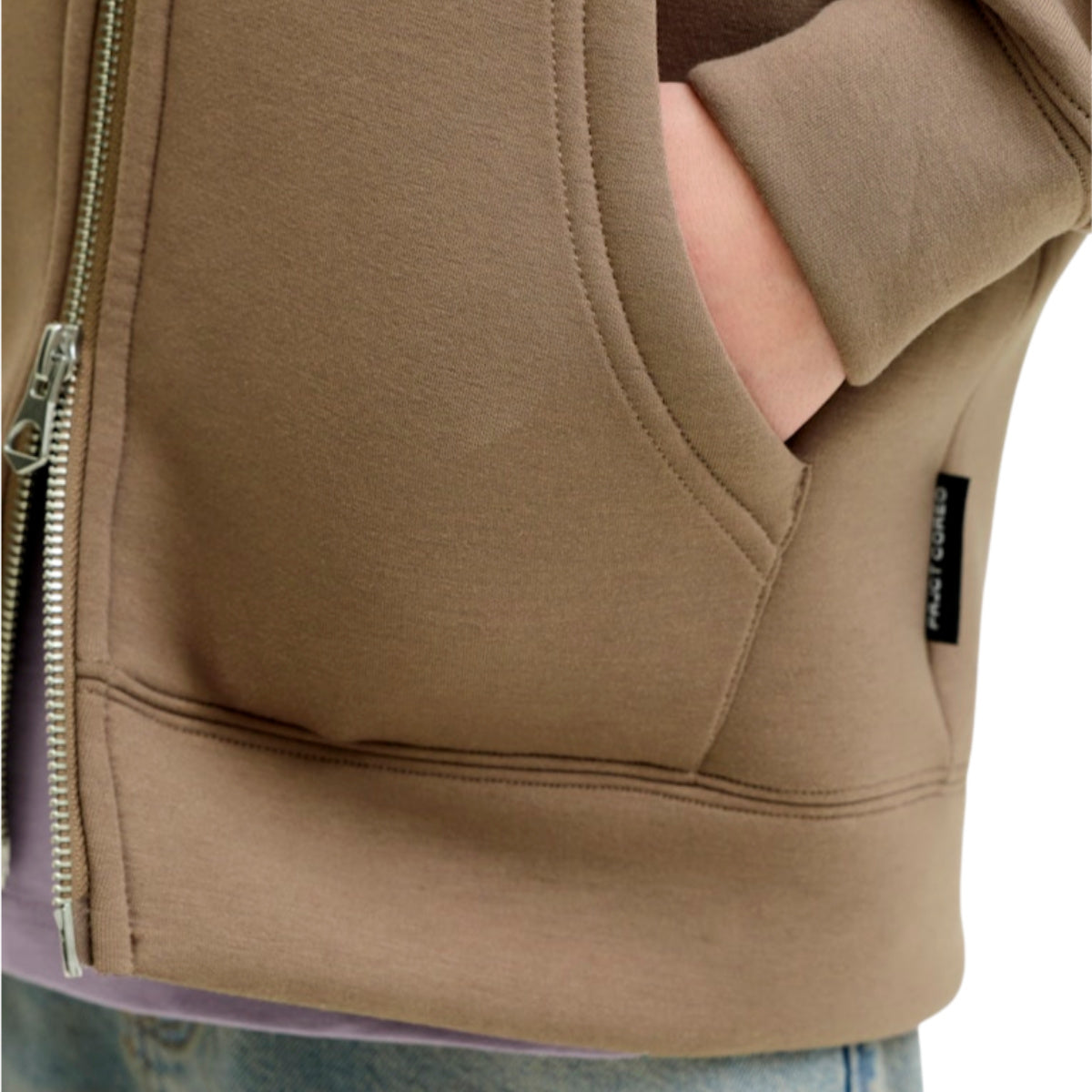 Jcocover scuba sweat zip hood