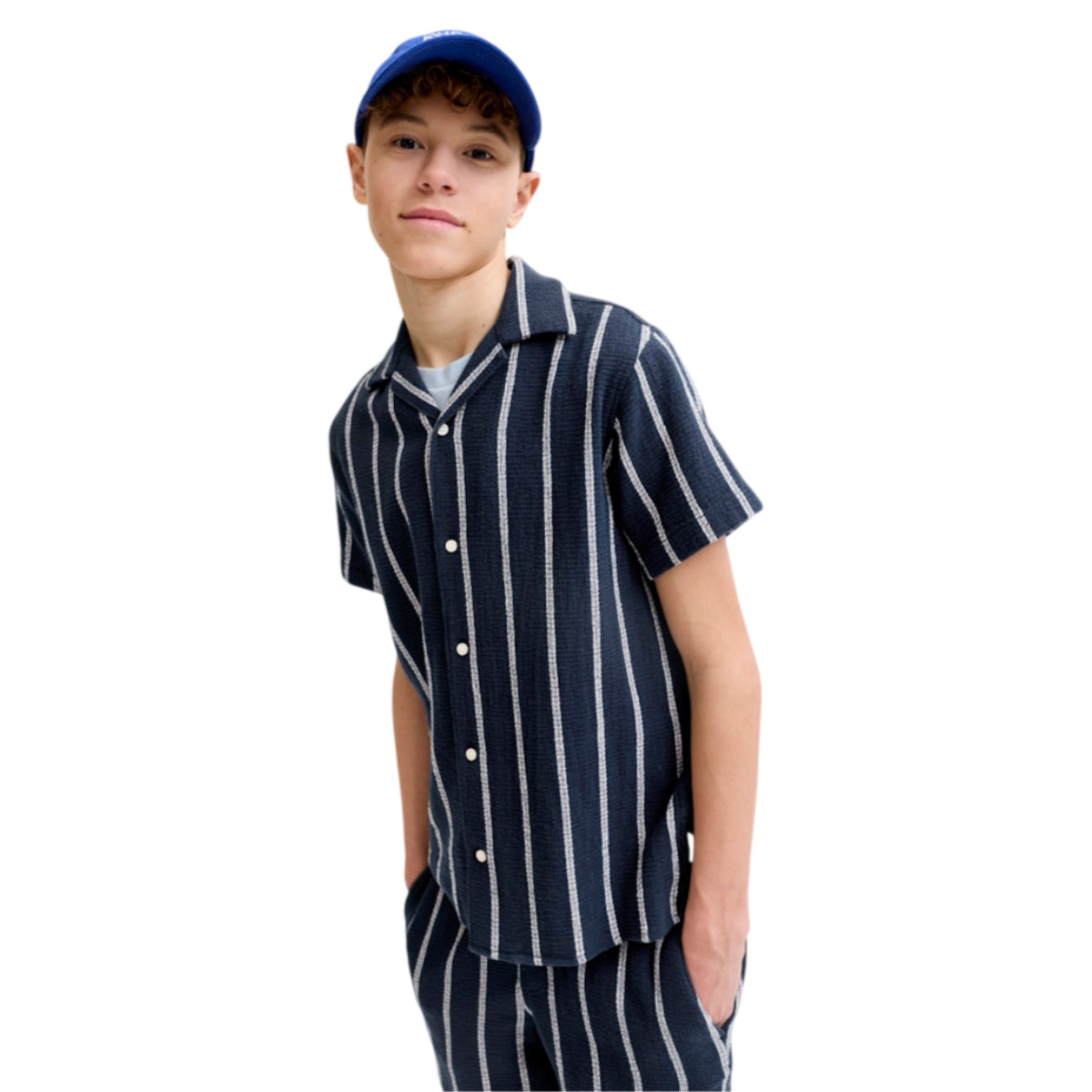 Jjecoba stripe resort shirt