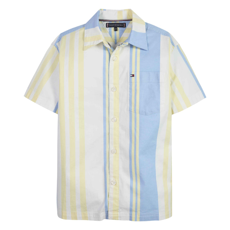 Tommy Hilfiger kids block stripe shirt