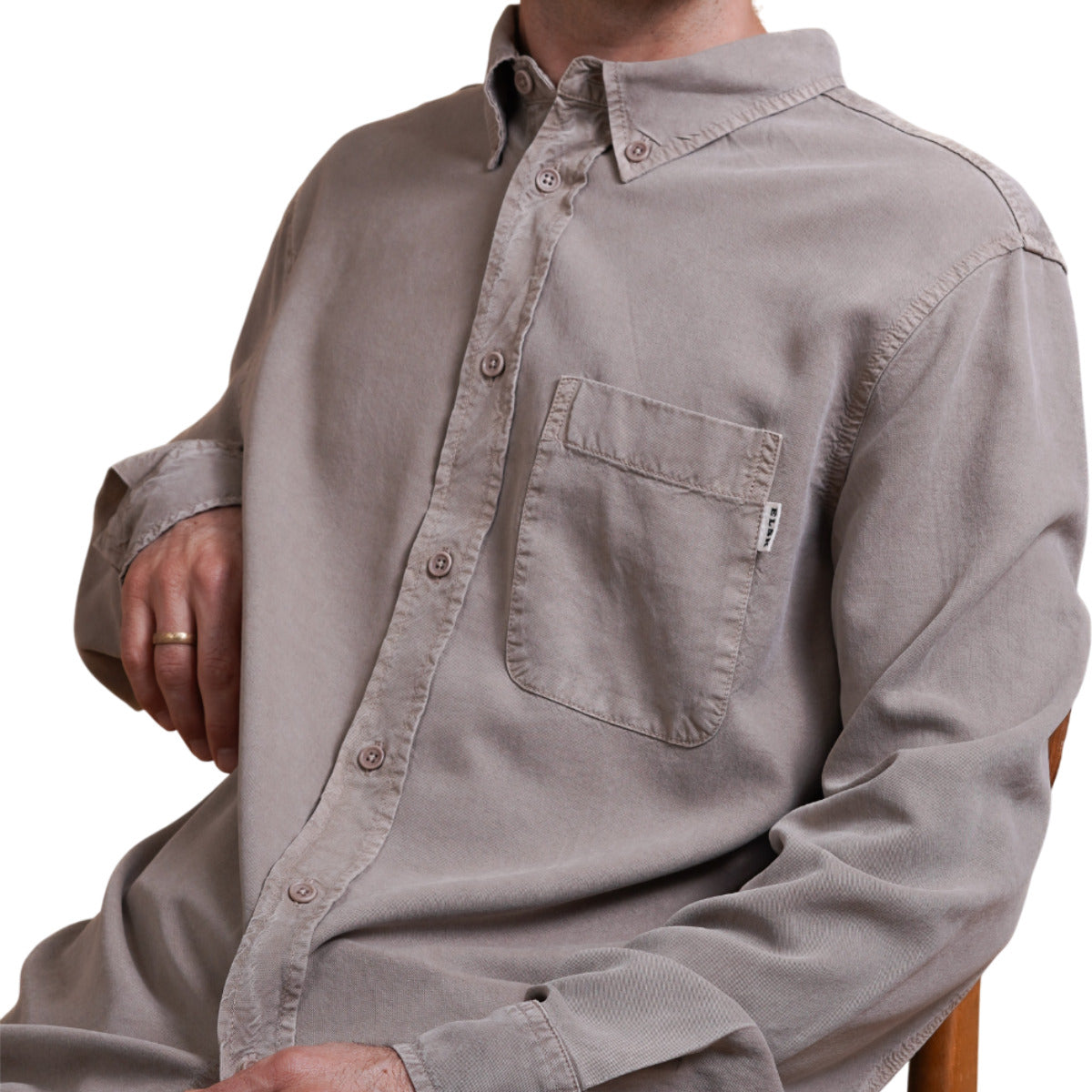 Lyocell men`s ls shirt