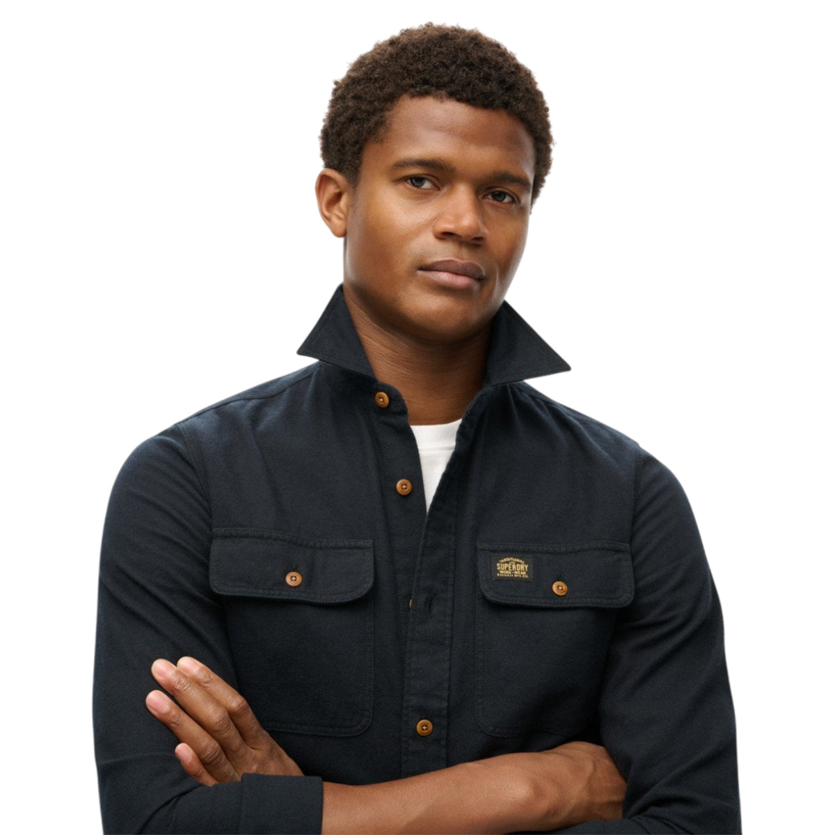 Flannel workwear shirt