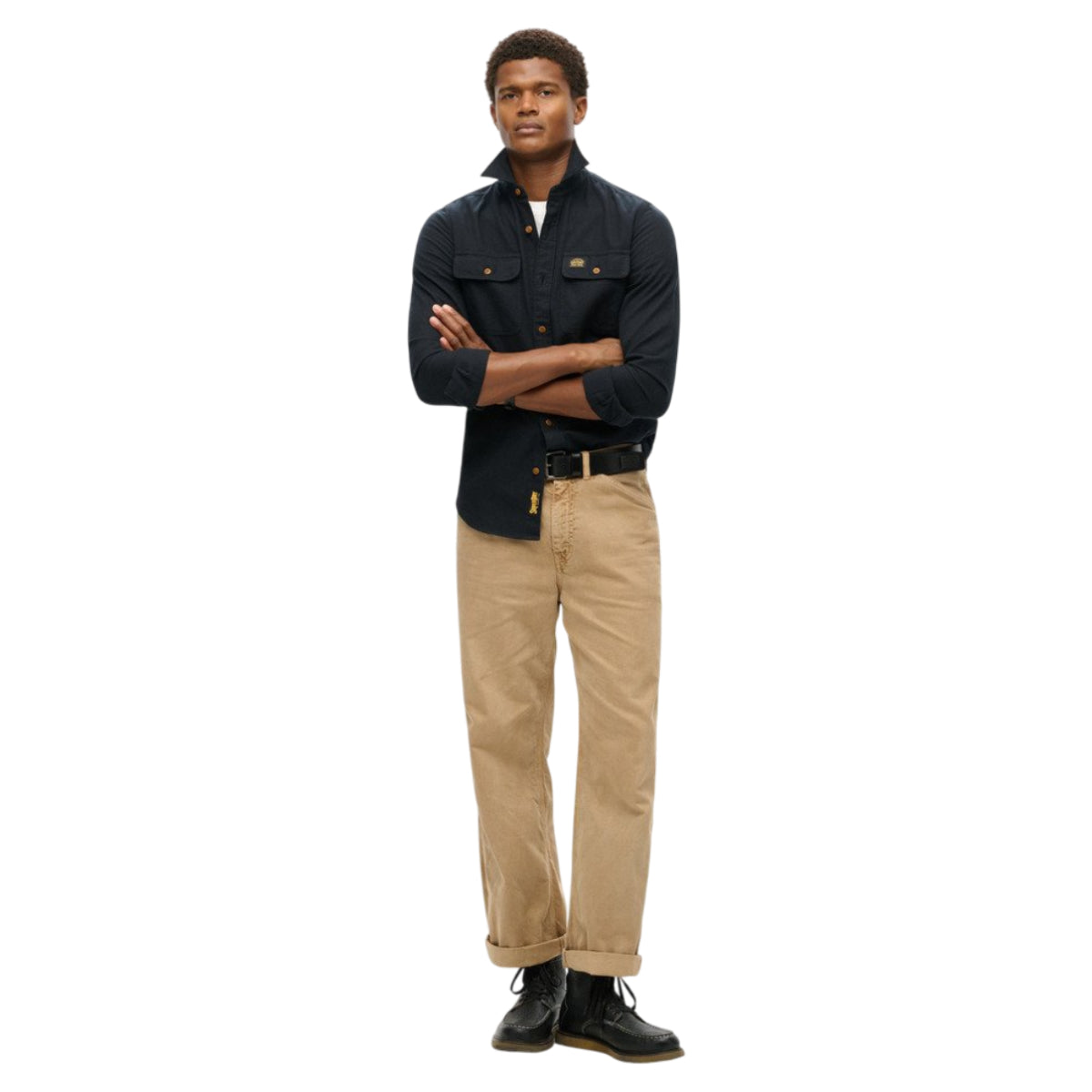 Flannel workwear shirt