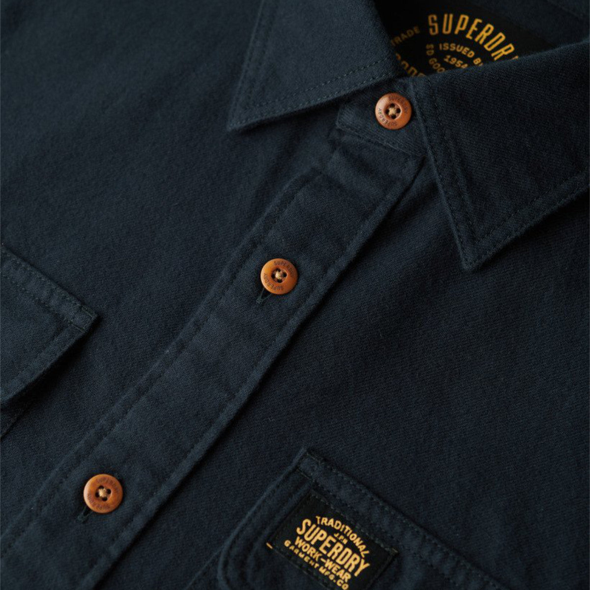 Flannel workwear shirt
