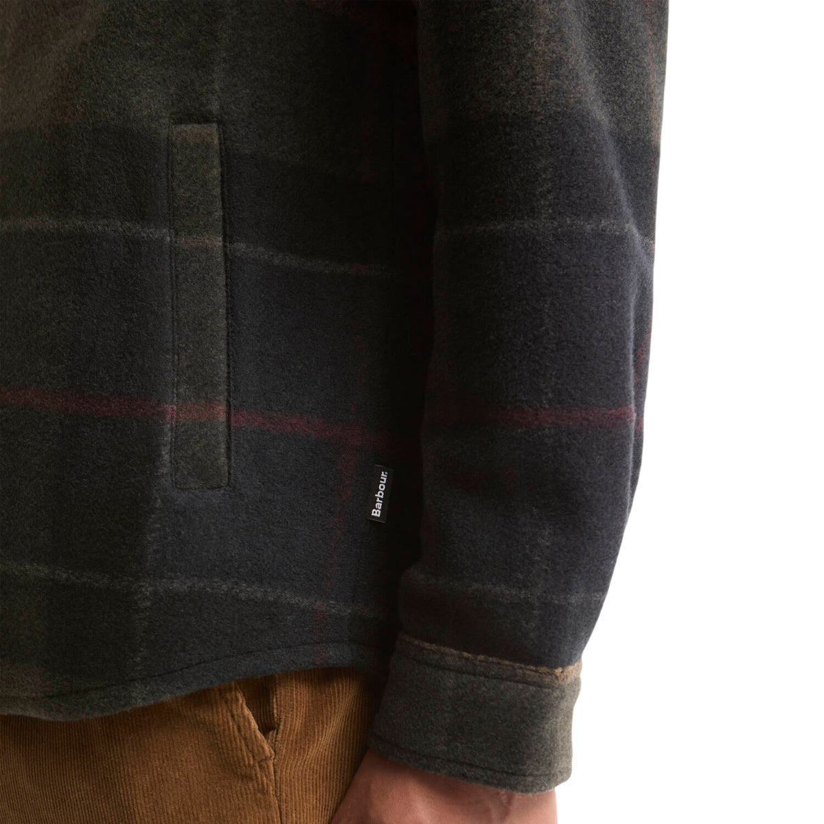 Woodlane brushed check overshirt