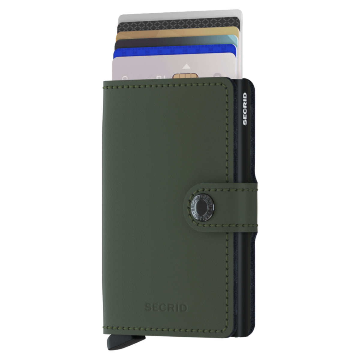 Miniwallet matte green-black