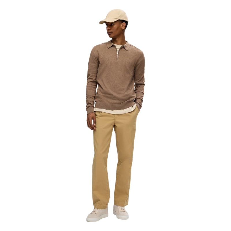 Berg Ls Half Zip Polo
