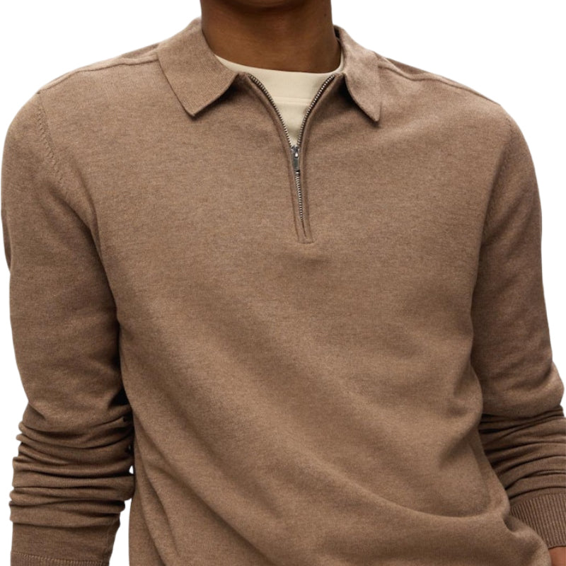 Berg Ls Half Zip Polo