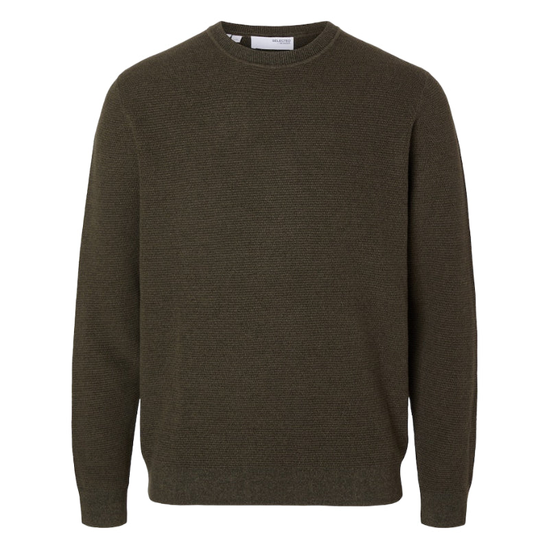 Ross Ls Knit Structure crew