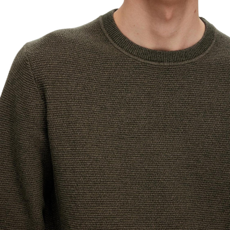 Ross Ls Knit Structure crew