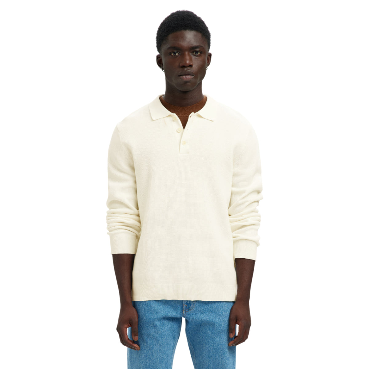 Dane knit polo neck