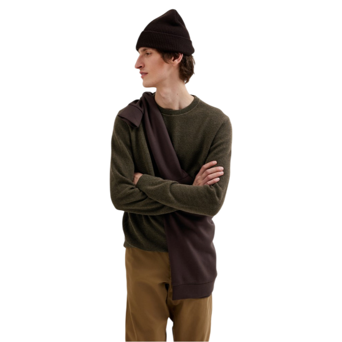 Ross knit structure crew