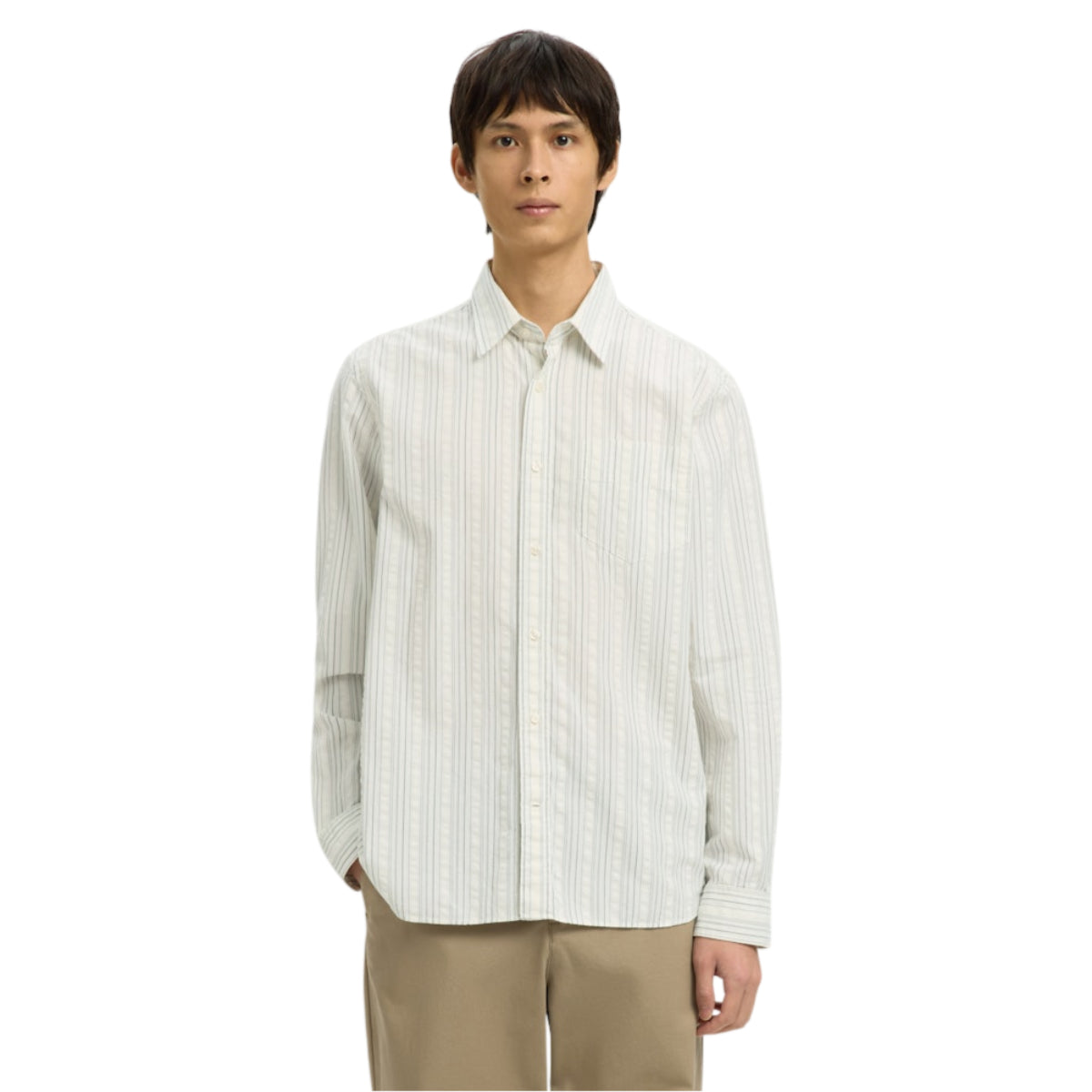 Freddie mix seersucker shirt