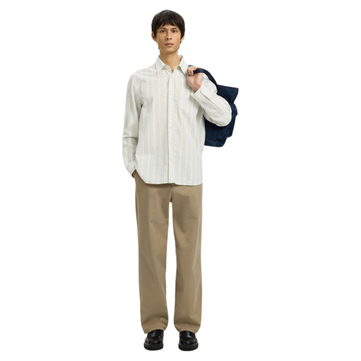 Freddie mix seersucker shirt