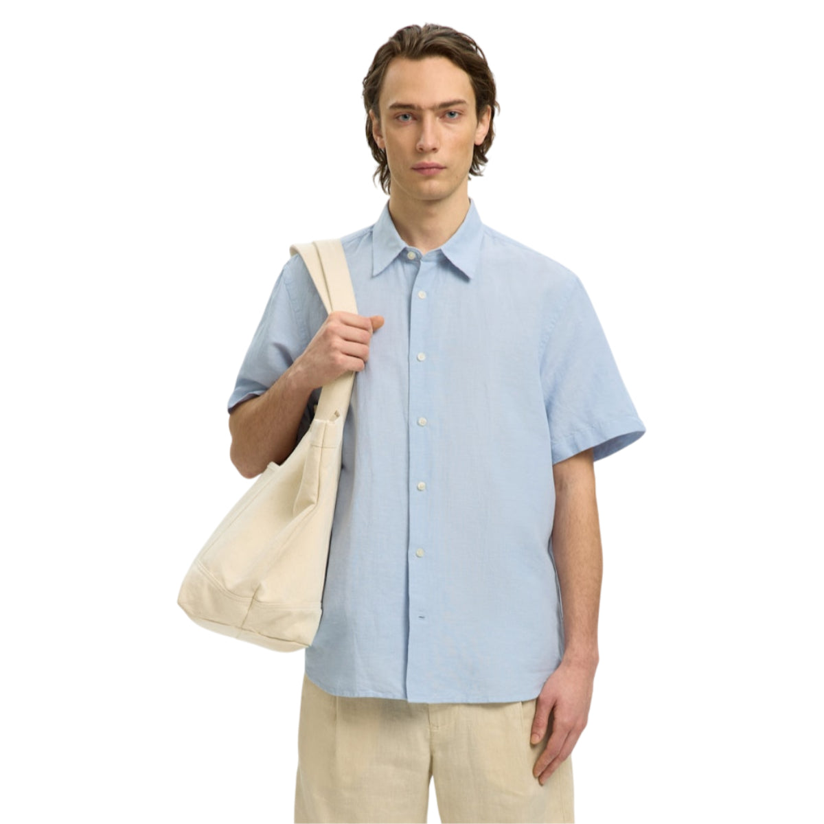 Clay linenblend shirt