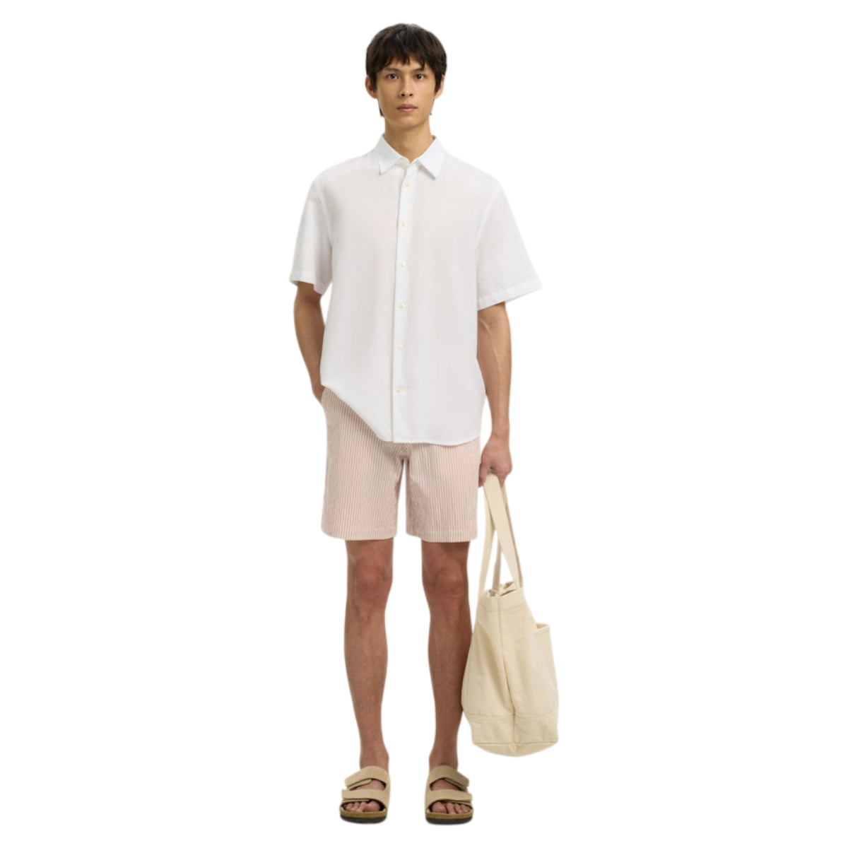 Clay linenblend shirt