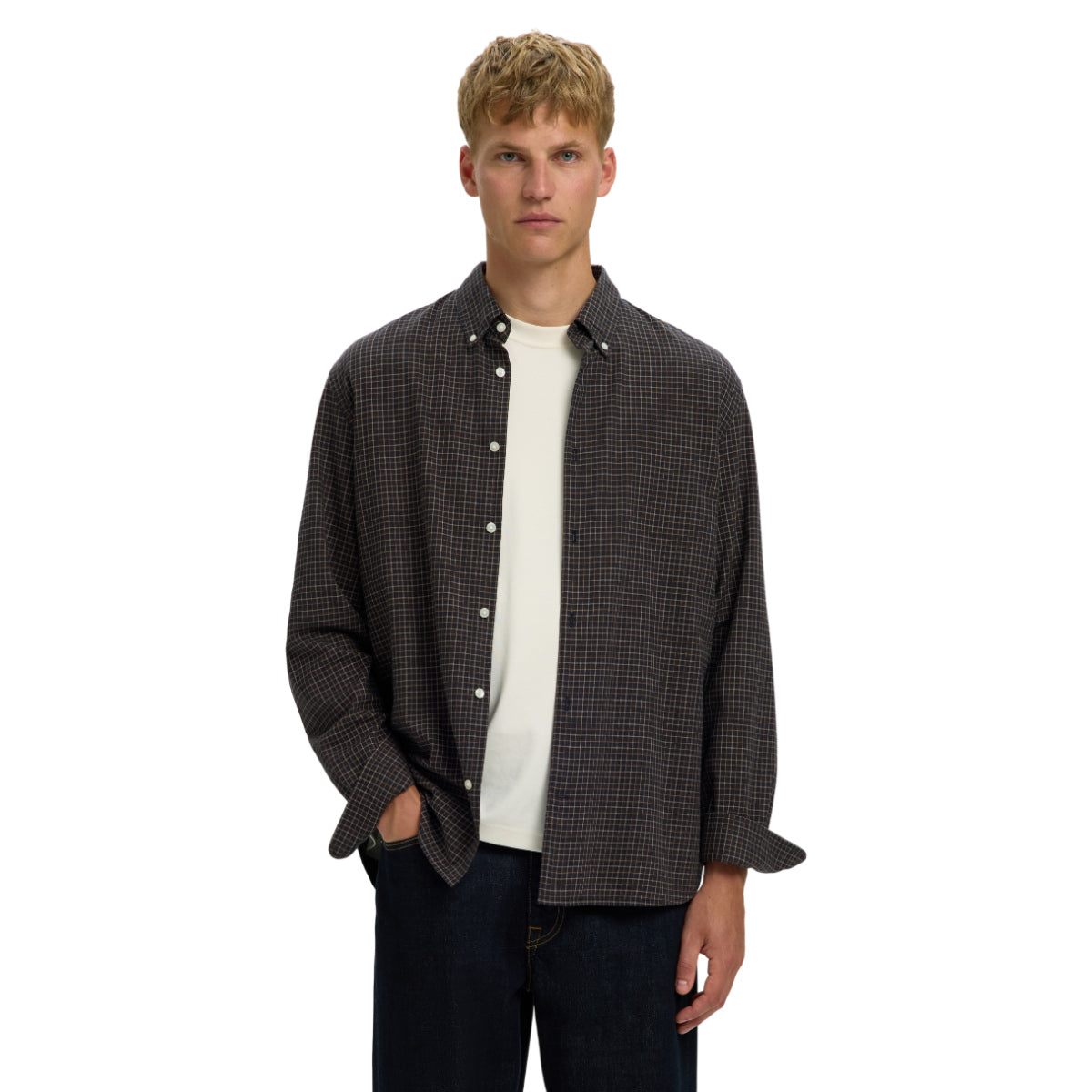 Cole-jay reg melange shirt