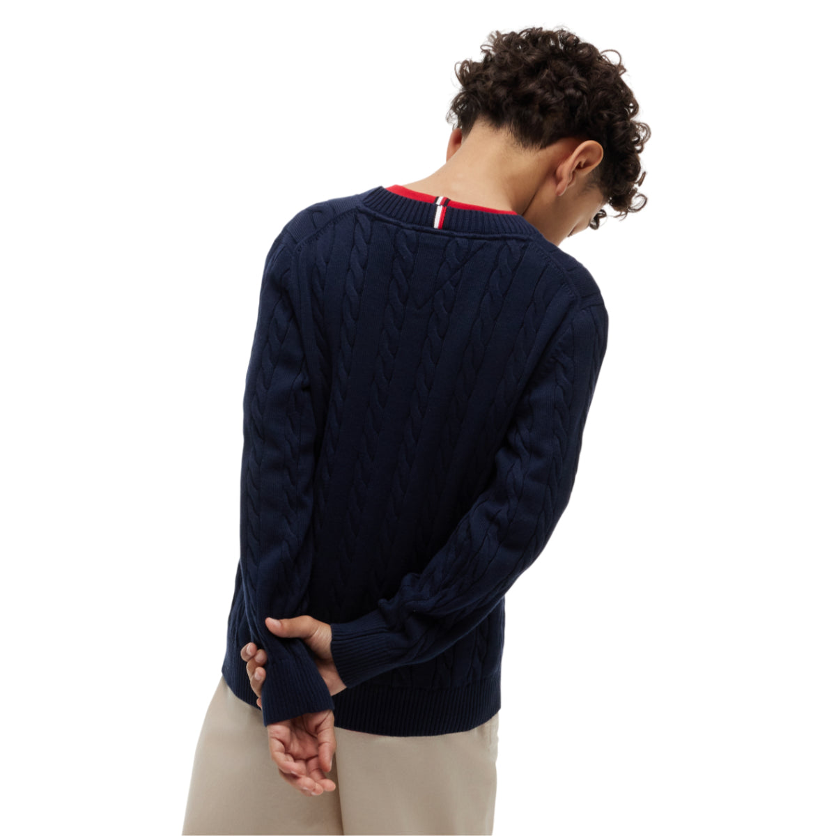 Cotton cable sweater