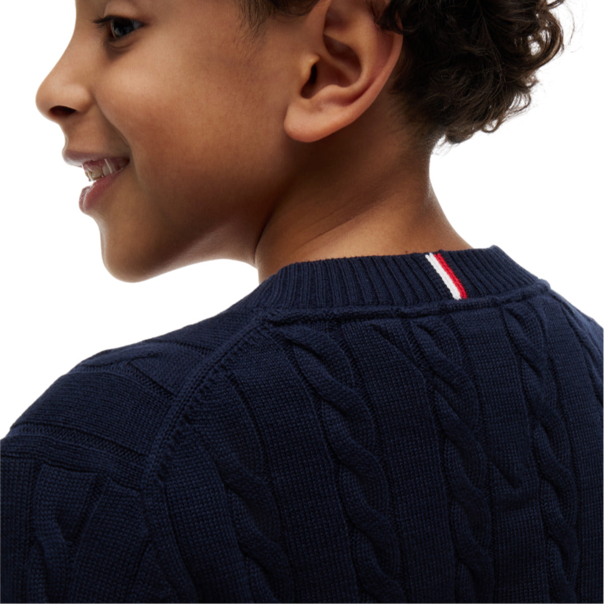 Cotton cable sweater