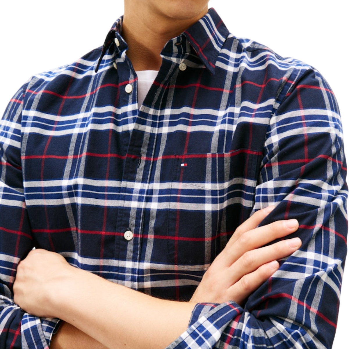 Brushed oxford check