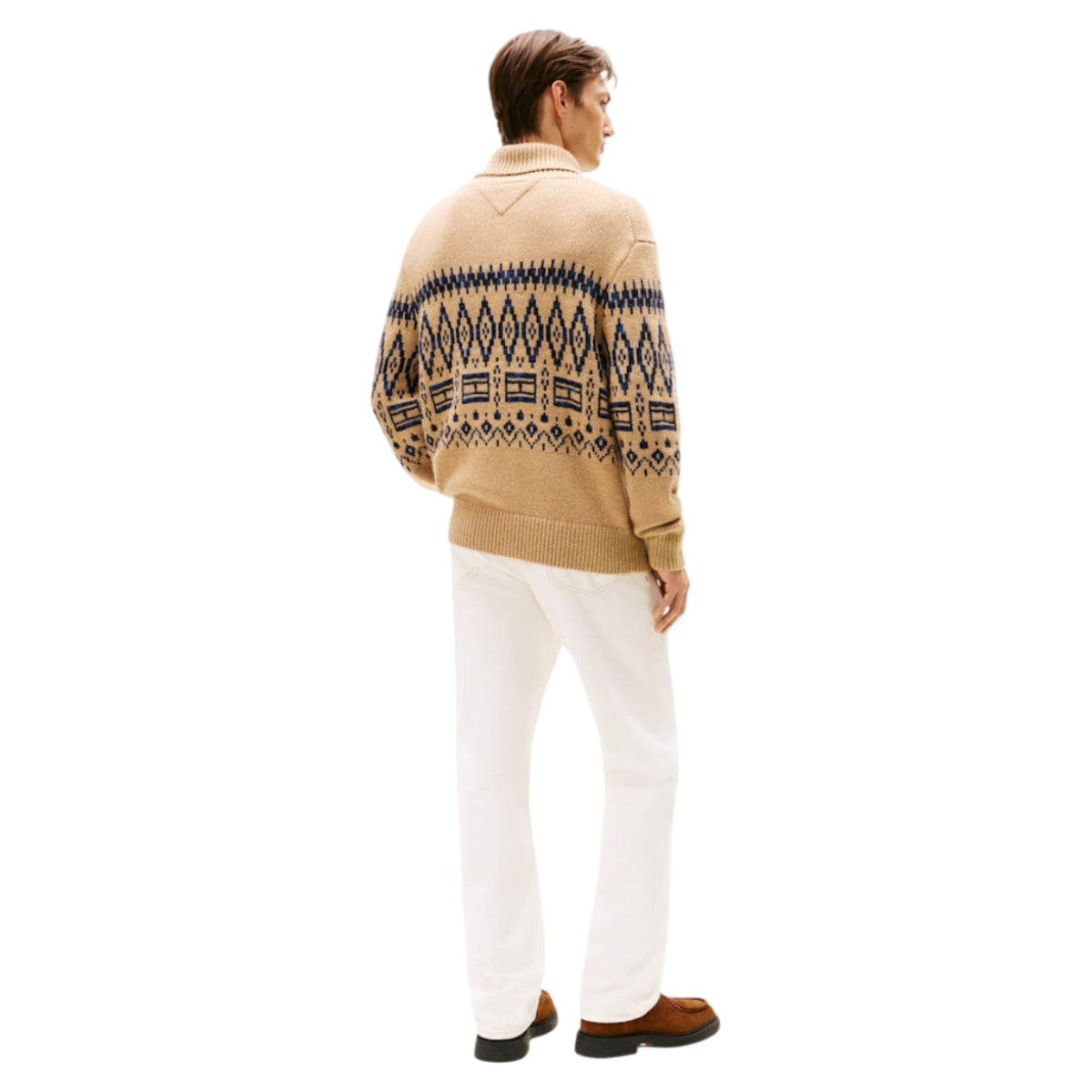 Placed fairisle wool