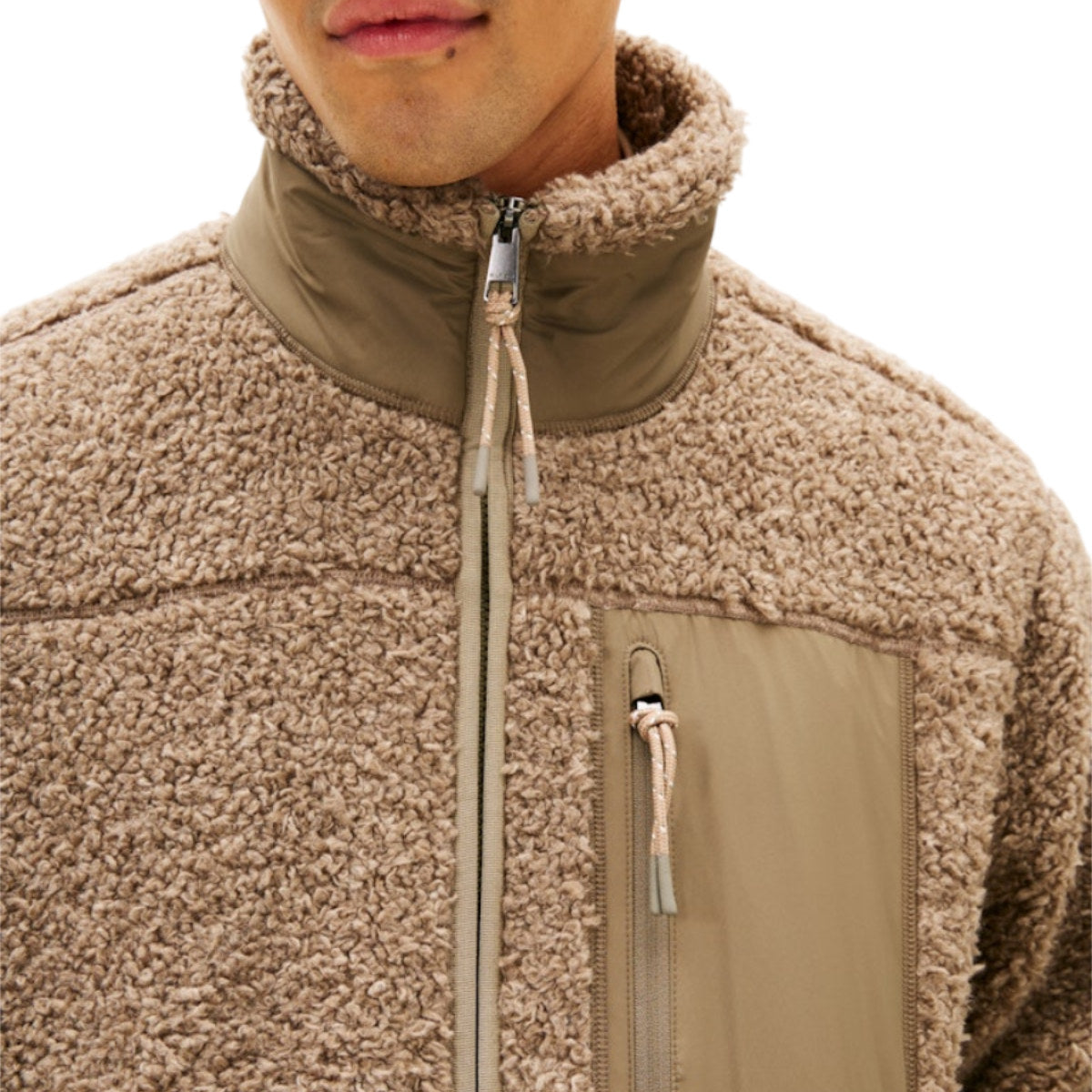 Teddy fleece zip thr