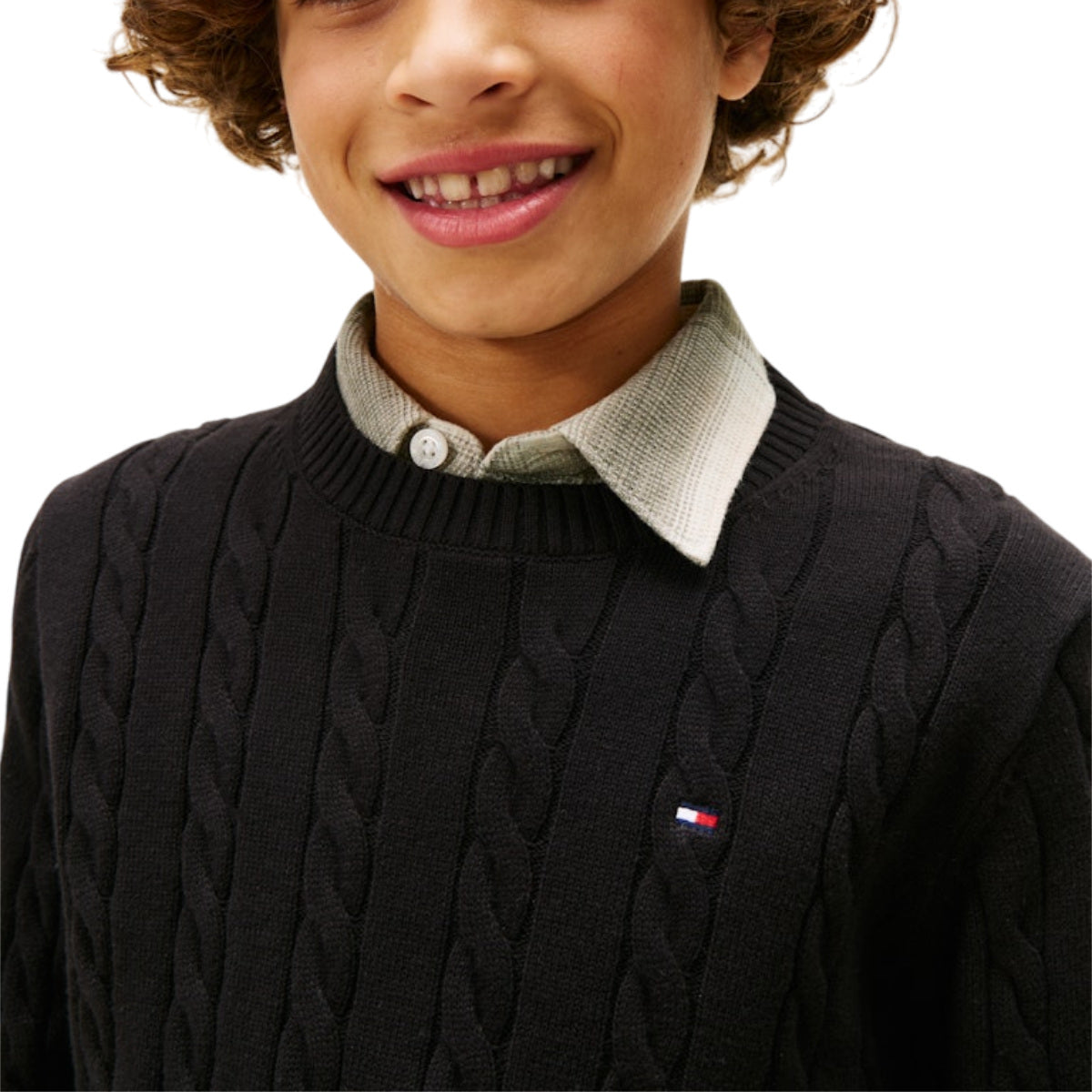 Cotton cable sweater