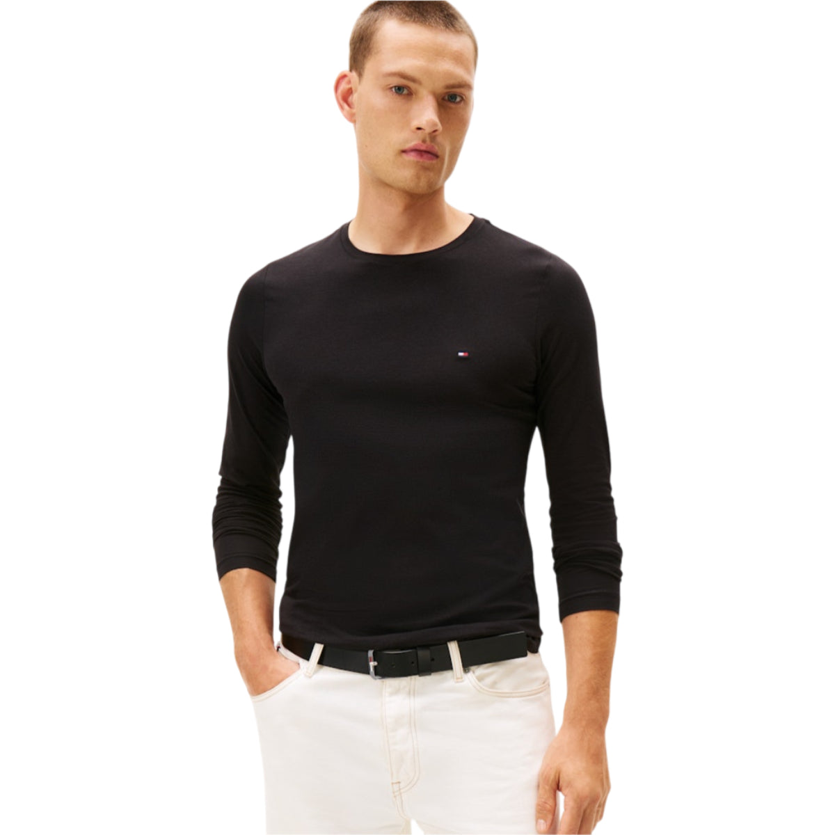 Stretch slim fit lon