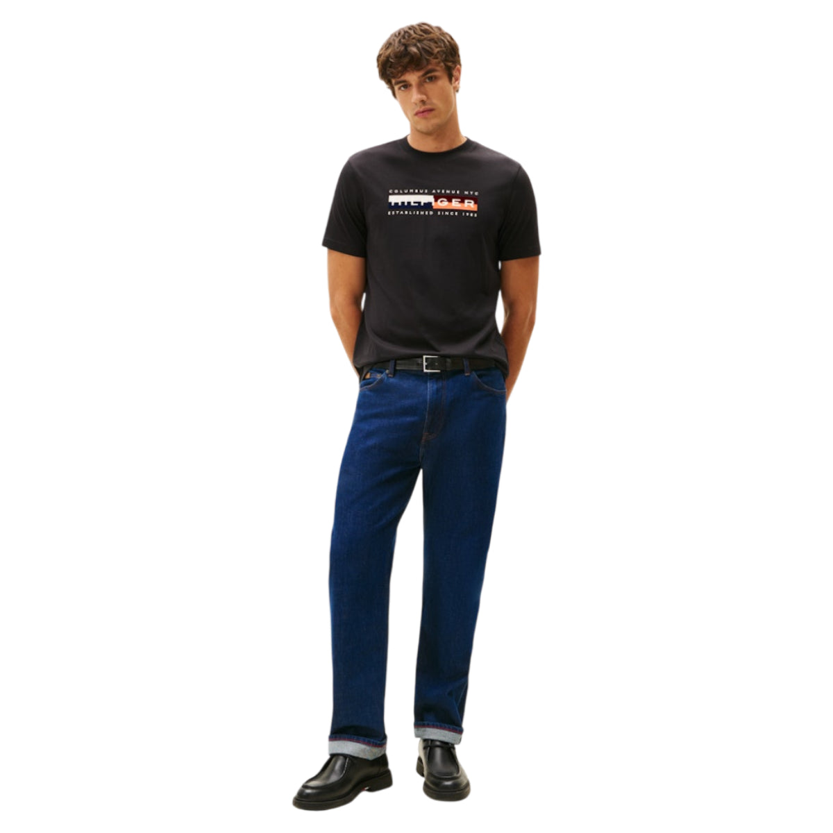 Colourblock graphic tee