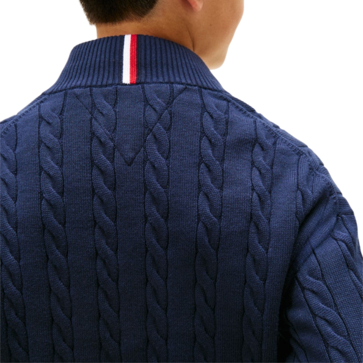 Cotten cable half zip