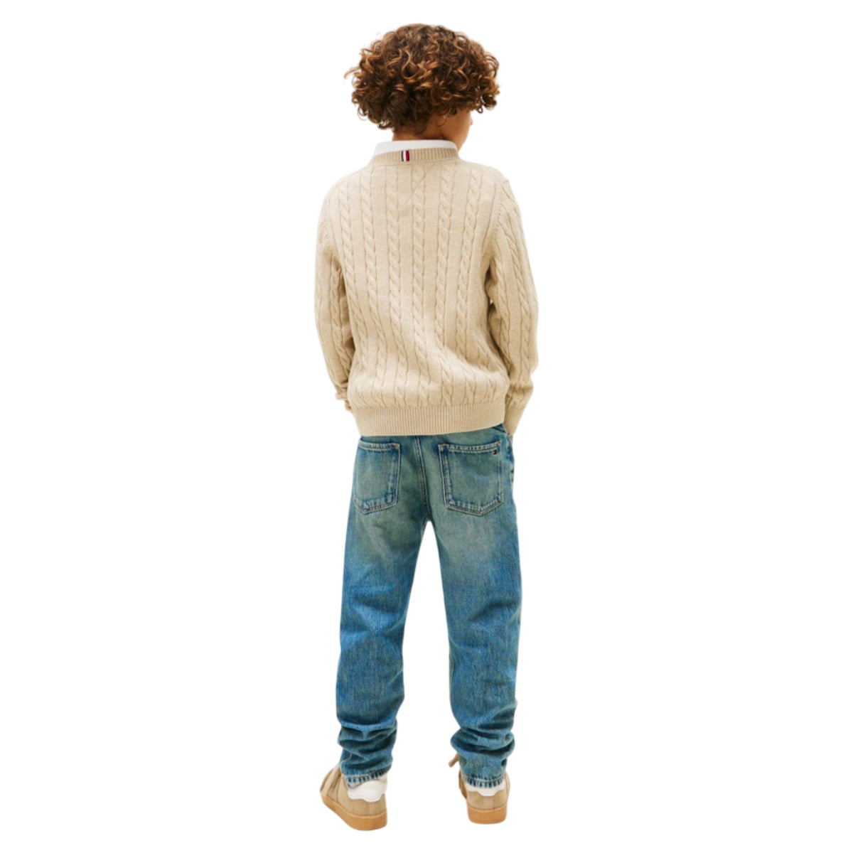 Cotton cable sweater