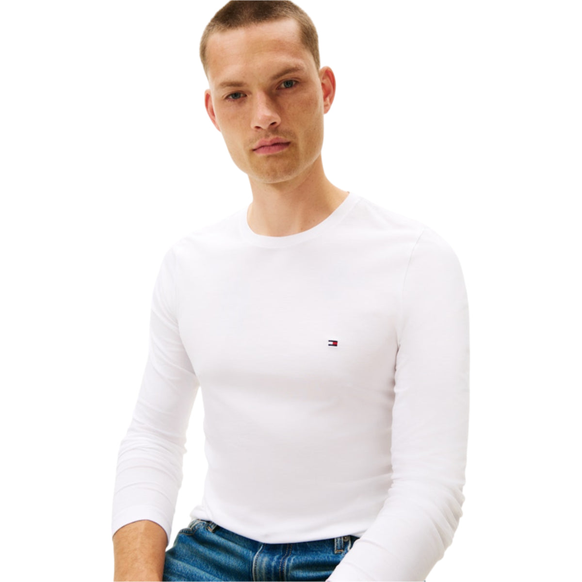 Stretch slim fit lon