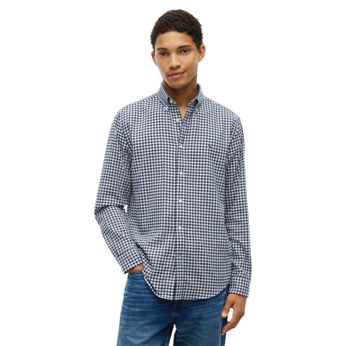 Flannel gingham dobb