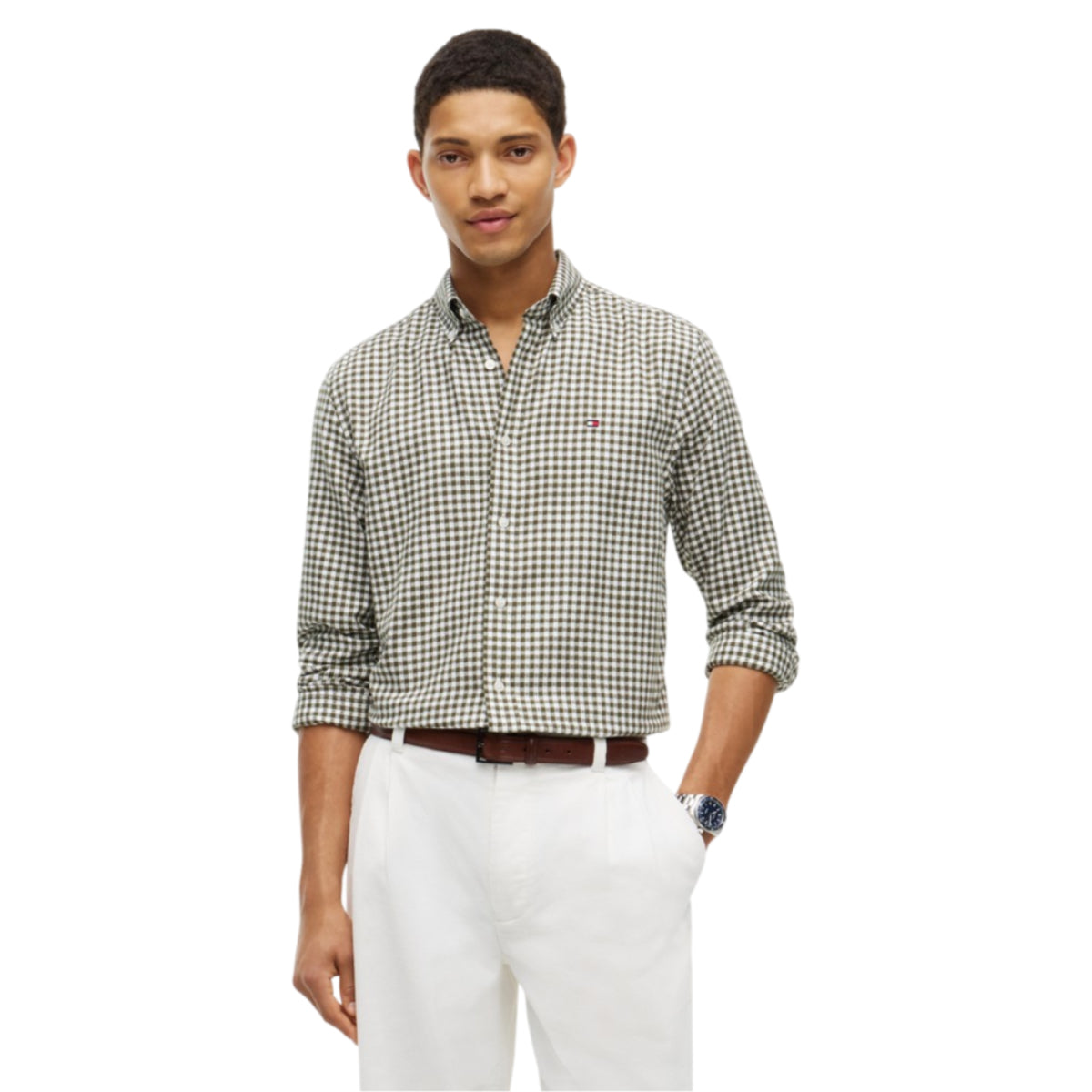 Flannel gingham dobb