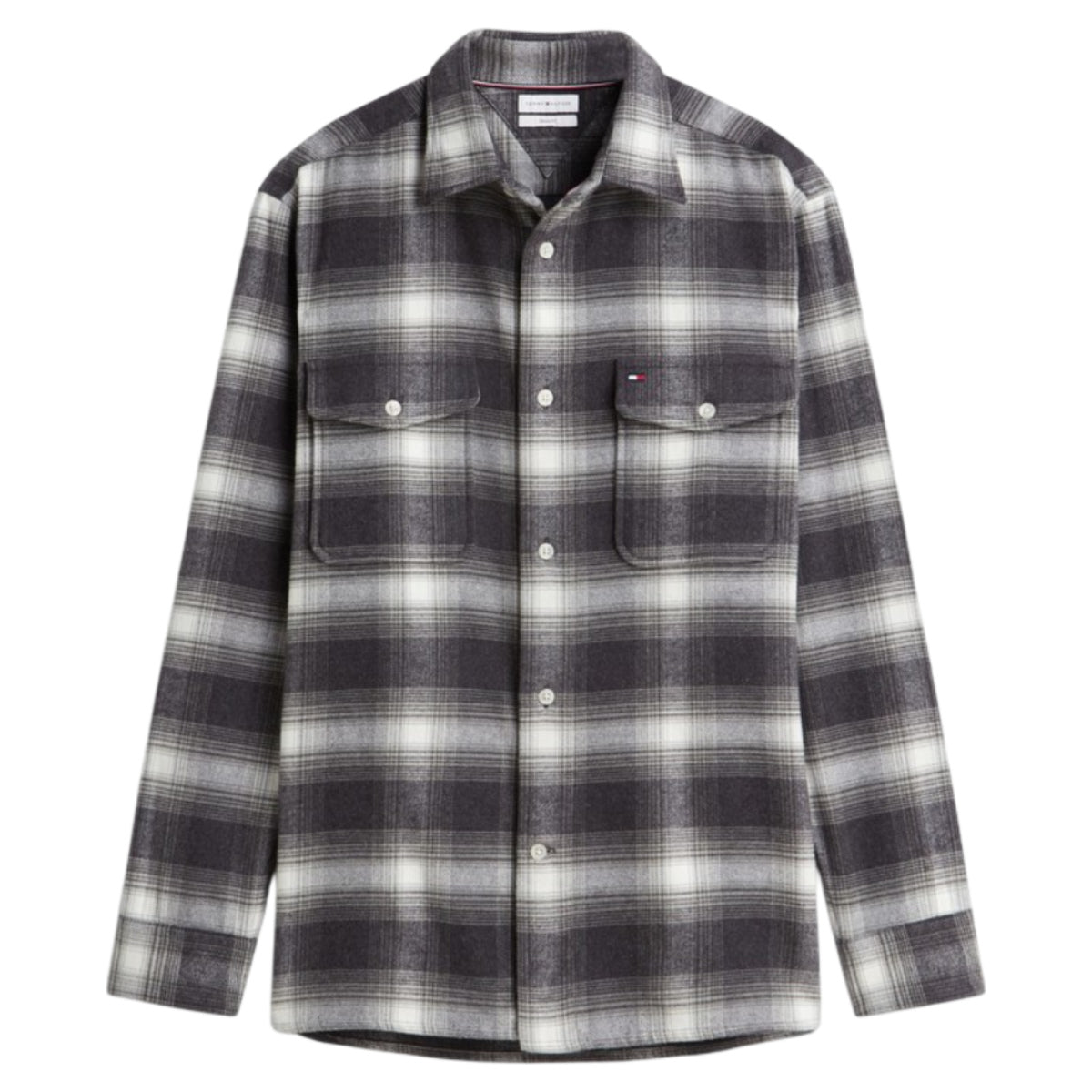 Flannel check overshirt