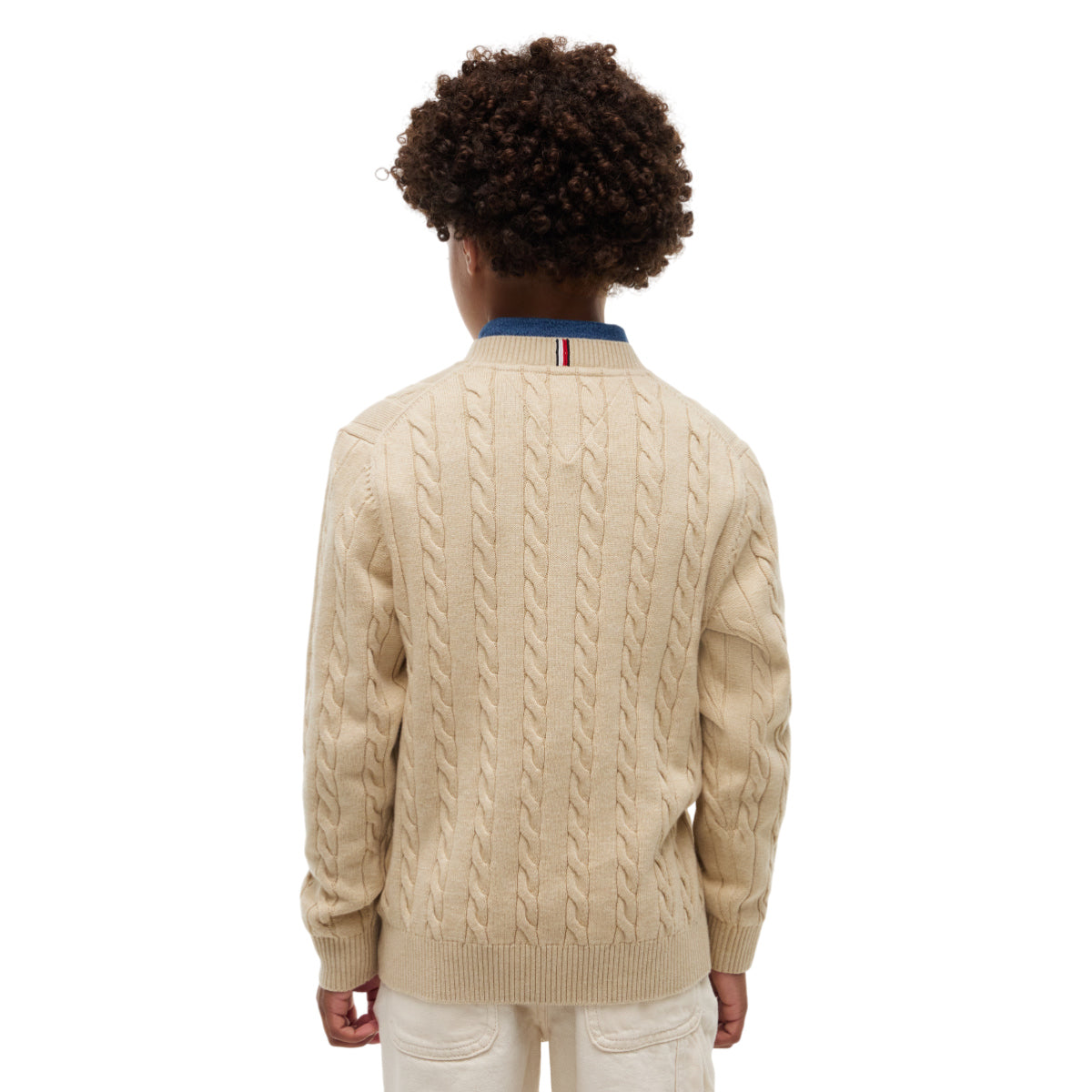 Cotton cable sweater