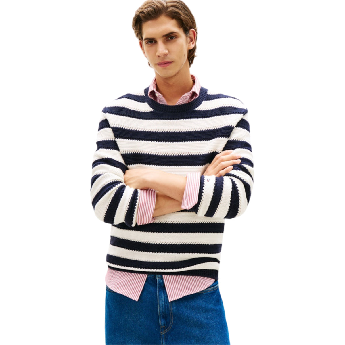 Crochet block stripe