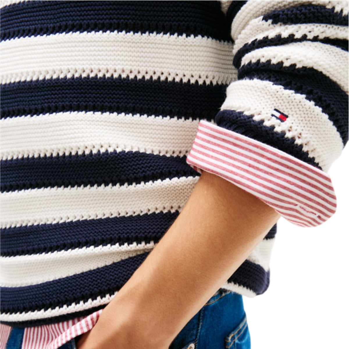 Crochet block stripe