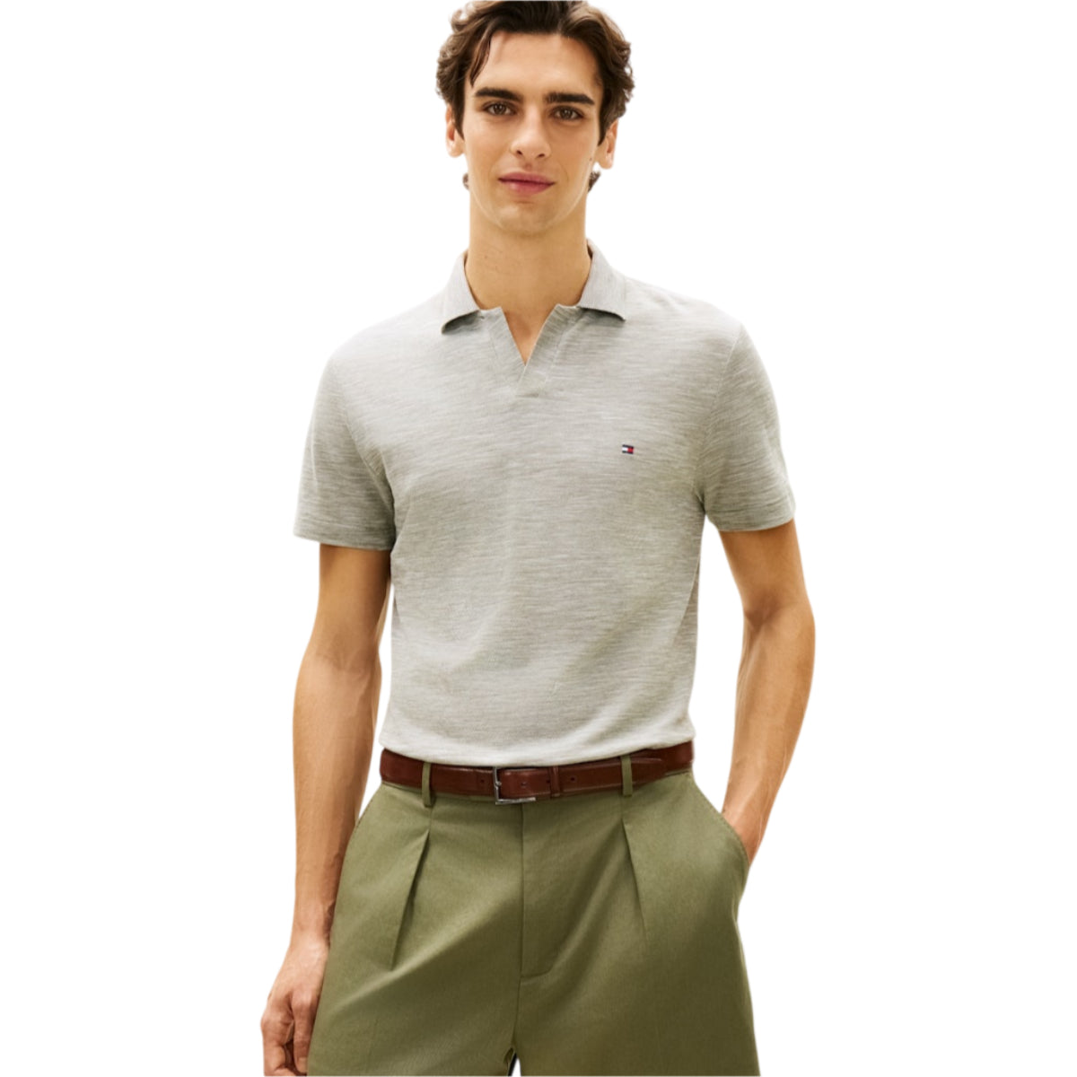 Slub oxford pique