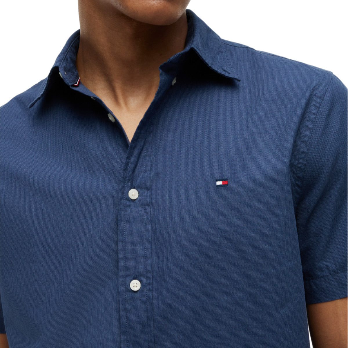 Flex poplin houndtooth