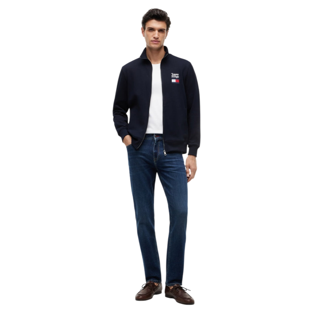 Tommy embro. flag stand collar