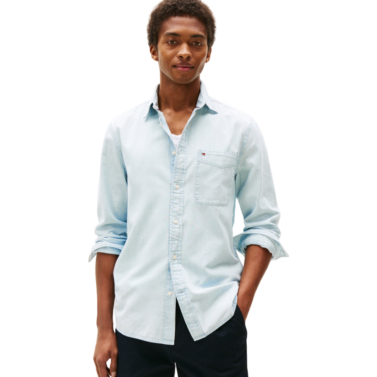 Chambray pocket regular fit