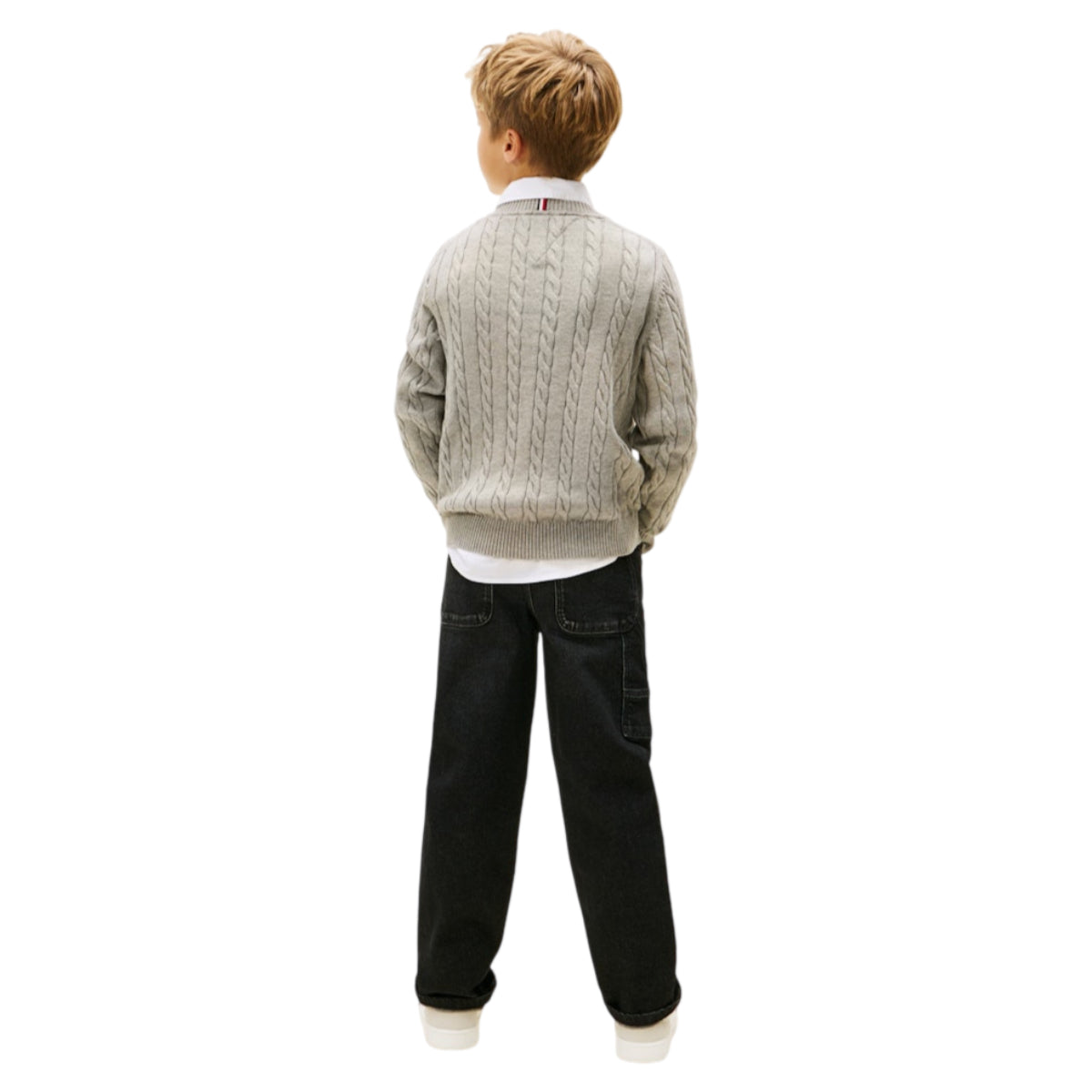 Cotton cable sweater