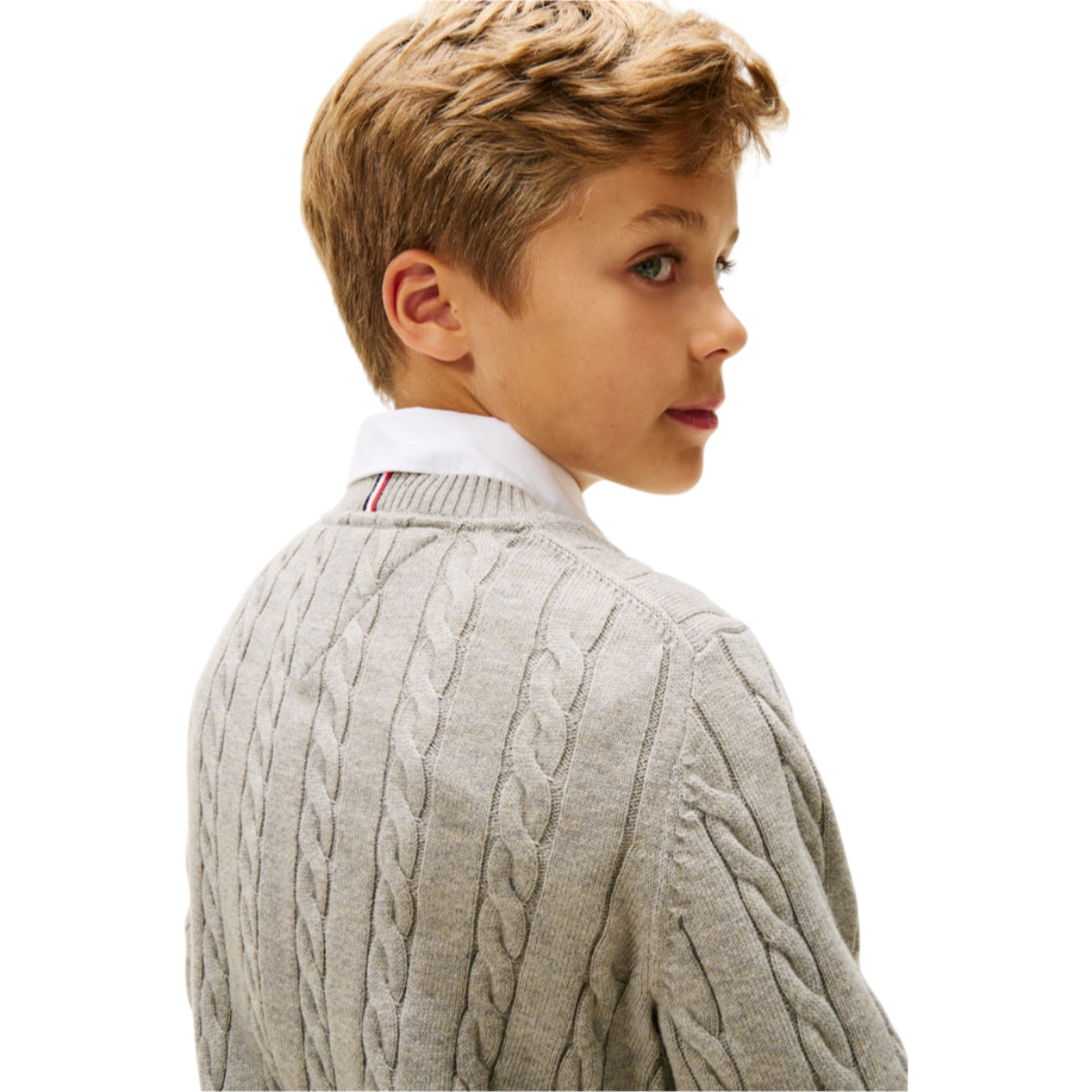 Cotton cable sweater
