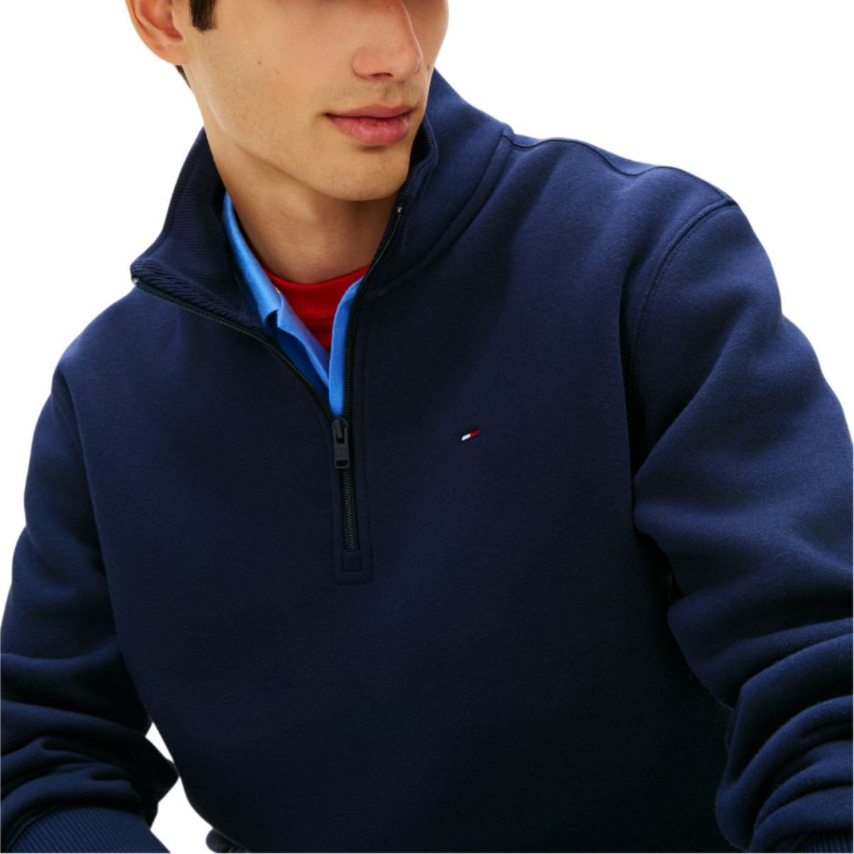 Tjm reg fleece 1/4 zip mock