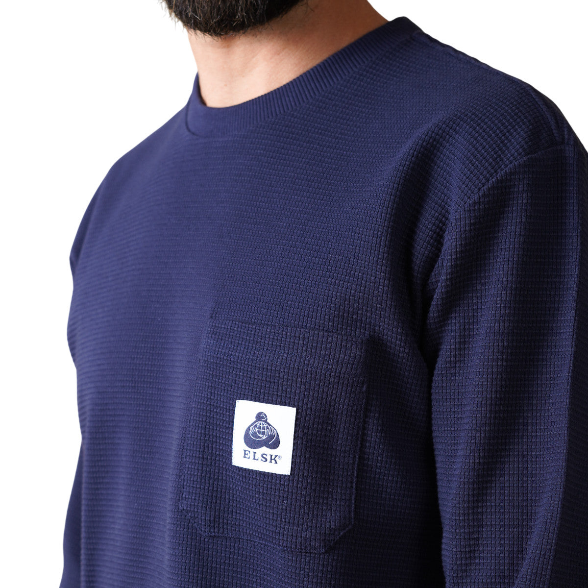 Waffle men´s pocket longsleeve